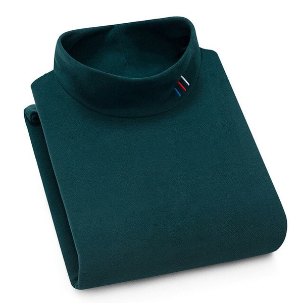 turtleneck sweater Embroidery Flush