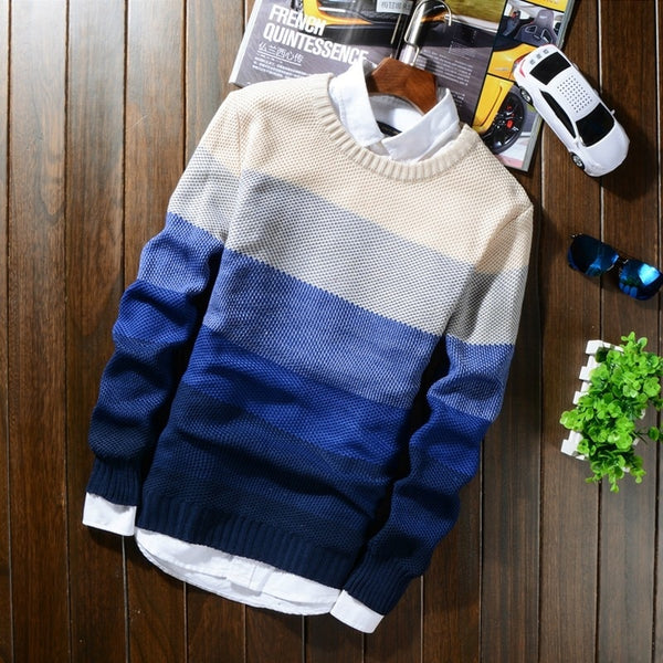 Winter Wool Striped Sweater