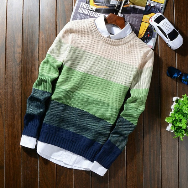 Winter Wool Striped Sweater