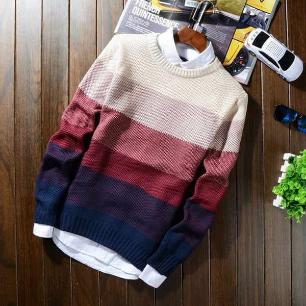 Winter Wool Striped Sweater