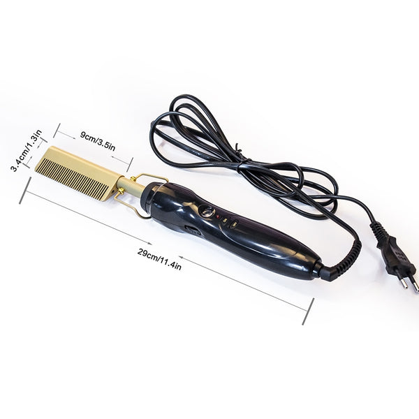 Hair Straightener Flat Irons Straightening Brush Hot Heating Comb Hair Straight Styler Corrugation Curling Iron Curlers