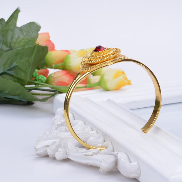 Ethiopian bridal jewelry Gold Color  bracelet African Nigeria / Sudan / Eritrea / Kenya Eretrean jwelery fashion