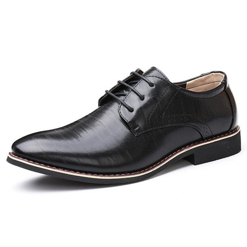 Men Oxfords Leather Shoes British Black Blue Shoes handmade