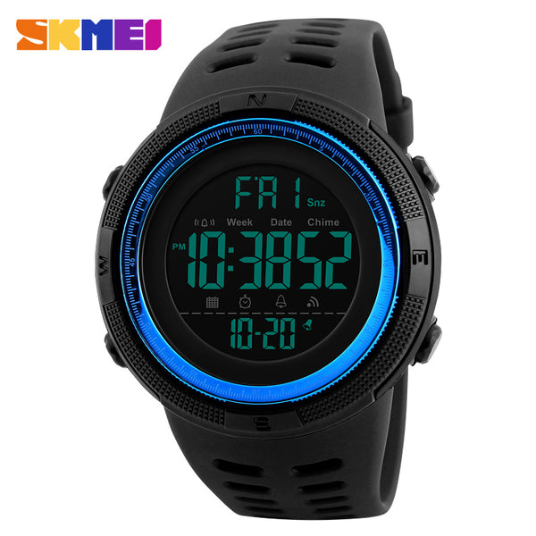 Silicone Countdown LED Digital Watch Military