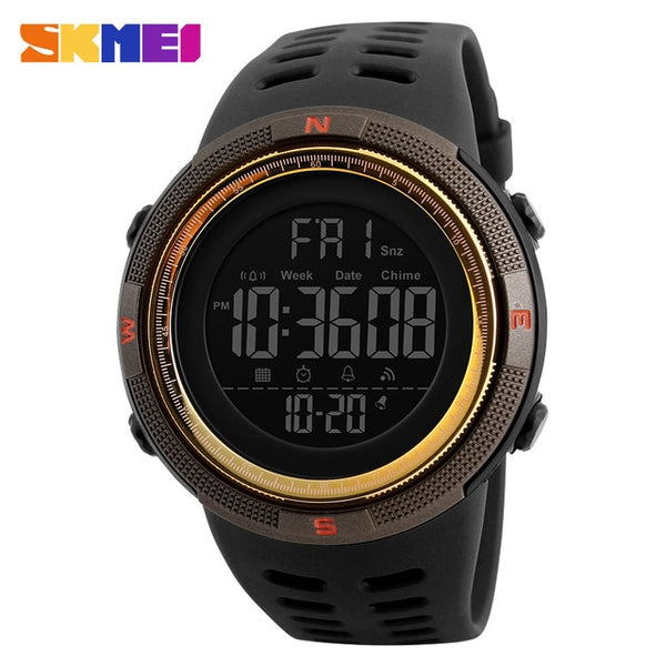 Silicone Countdown LED Digital Watch Military