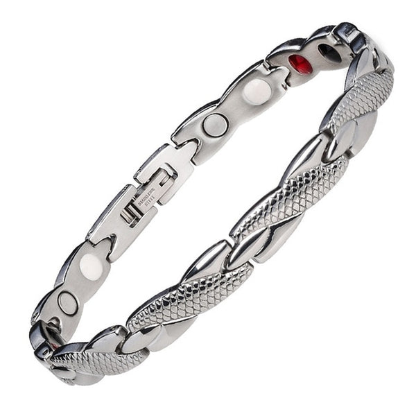 LITTLE FROG Women Jewelry Stainless Steel Healing Bio Magnetic Energy