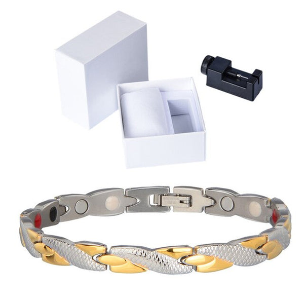 LITTLE FROG Women Jewelry Stainless Steel Healing Bio Magnetic Energy
