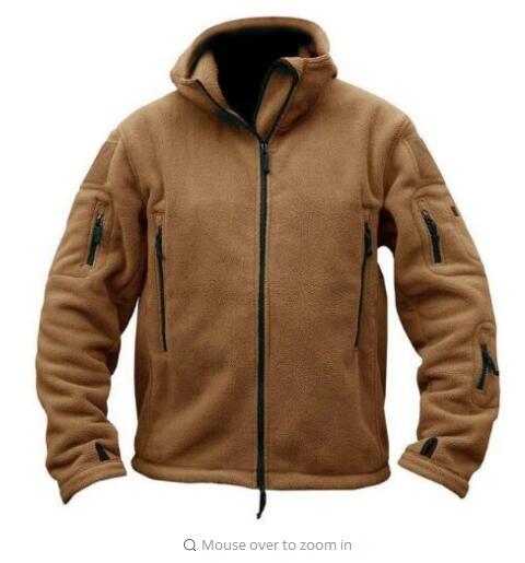 Military Man Fleece Tactical Softshell Jacket Polartec