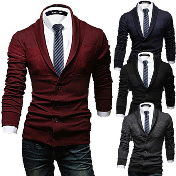 Casual Sweater Slim Lapel Knitted