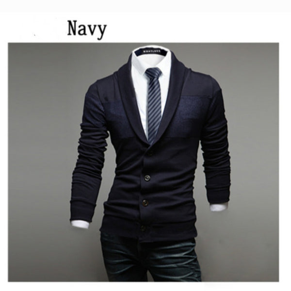 Casual Sweater Slim Lapel Knitted