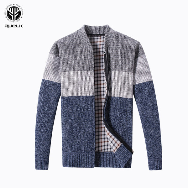 RUELK   Spring Cardigan Male Fashion Quality Cotton