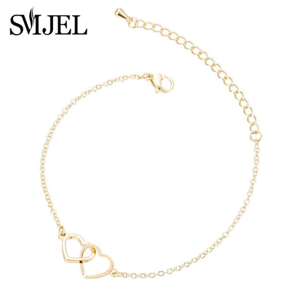 Love Heart Shape Bracelet Women Bracelets Stainless Steel Couple Jewelry Valentines Day Acero Inoxidable