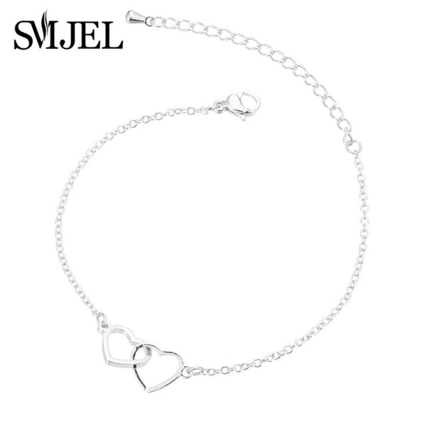 Love Heart Shape Bracelet Women Bracelets Stainless Steel Couple Jewelry Valentines Day Acero Inoxidable