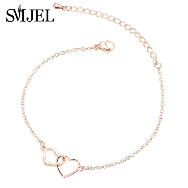 Love Heart Shape Bracelet Women Bracelets Stainless Steel Couple Jewelry Valentines Day Acero Inoxidable