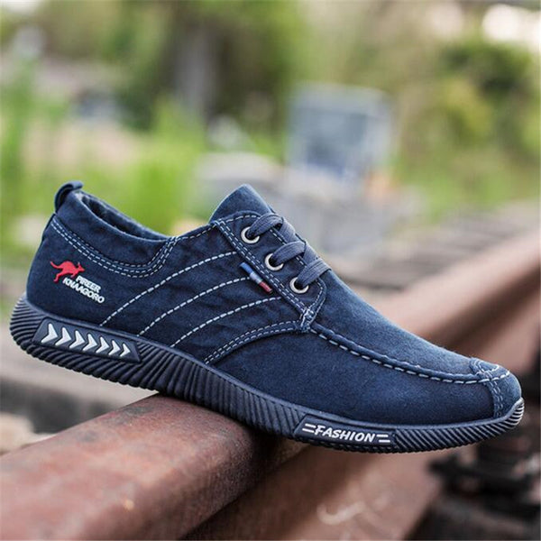 ELGEER New canvas shoes deodorant breathable men's shoes tide shoes