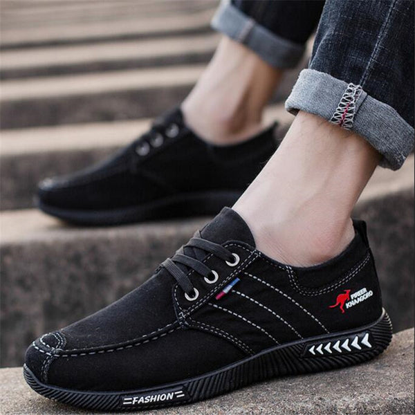 ELGEER New canvas shoes deodorant breathable men's shoes tide shoes