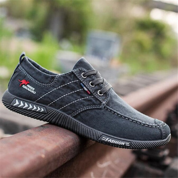 ELGEER New canvas shoes deodorant breathable men's shoes tide shoes