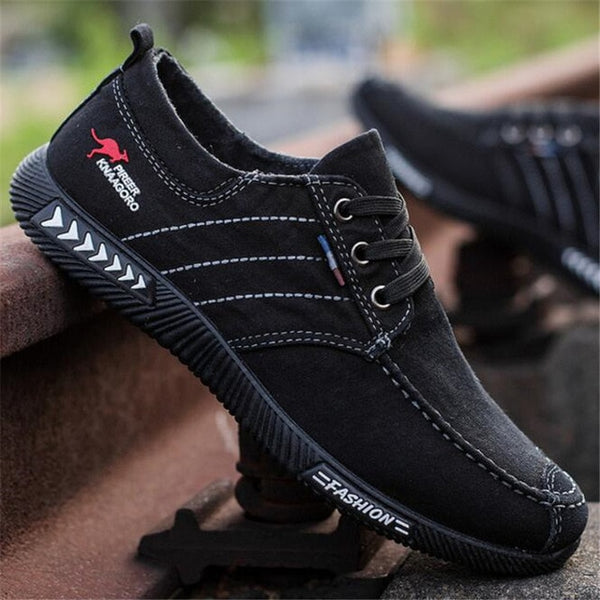 ELGEER New canvas shoes deodorant breathable men's shoes tide shoes