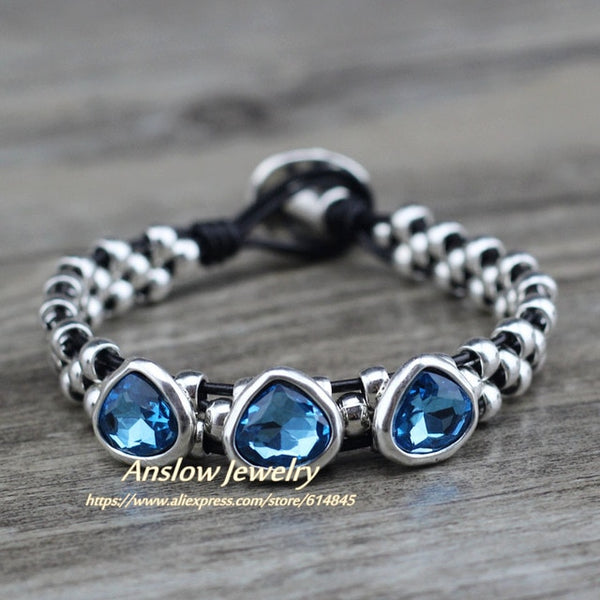 Couple DIY Crystal Heart Bracelets