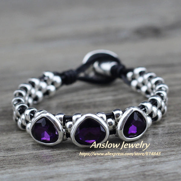 Couple DIY Crystal Heart Bracelets