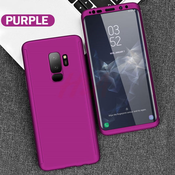 H&A Luxury 360 Full Cover Phone Case For Samsung Galaxy S10 S9 S8 Plus S7 Edge Note 9 8