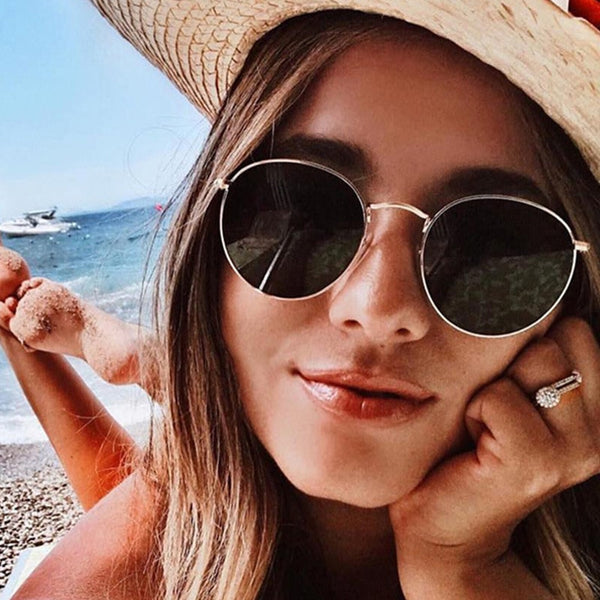 Round Sunglasses Women Sun Glasses Classic Retro