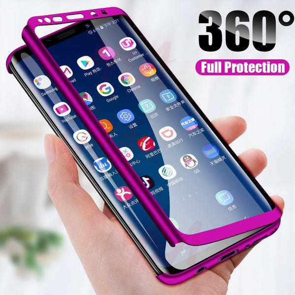 H&A Luxury 360 Full Cover Phone Case For Samsung Galaxy S10 S9 S8 Plus S7 Edge Note 9 8