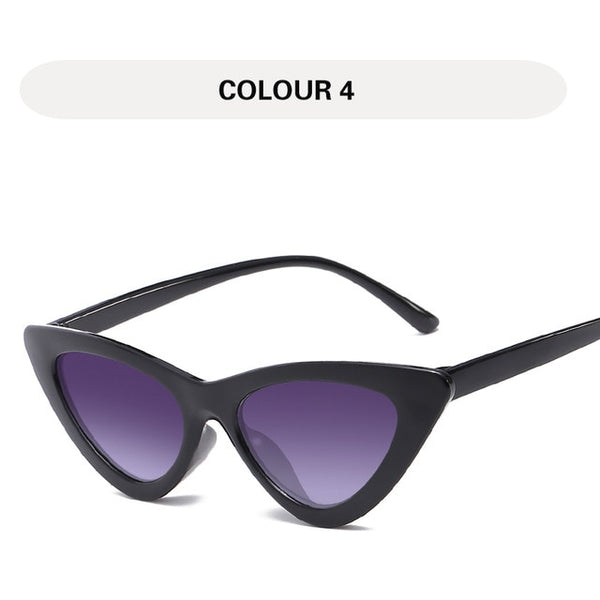 LONSY  Fashion Cat Eye Sunglasses Women   Vintage Shades Eyewear Gafas