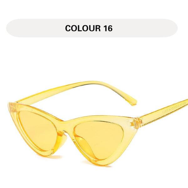 LONSY  Fashion Cat Eye Sunglasses Women   Vintage Shades Eyewear Gafas