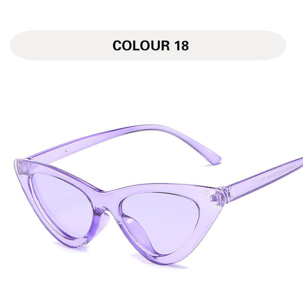 LONSY  Fashion Cat Eye Sunglasses Women   Vintage Shades Eyewear Gafas