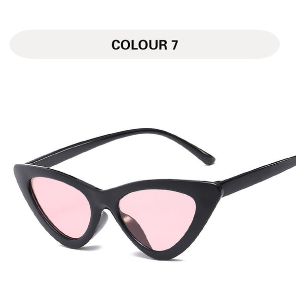 LONSY  Fashion Cat Eye Sunglasses Women   Vintage Shades Eyewear Gafas