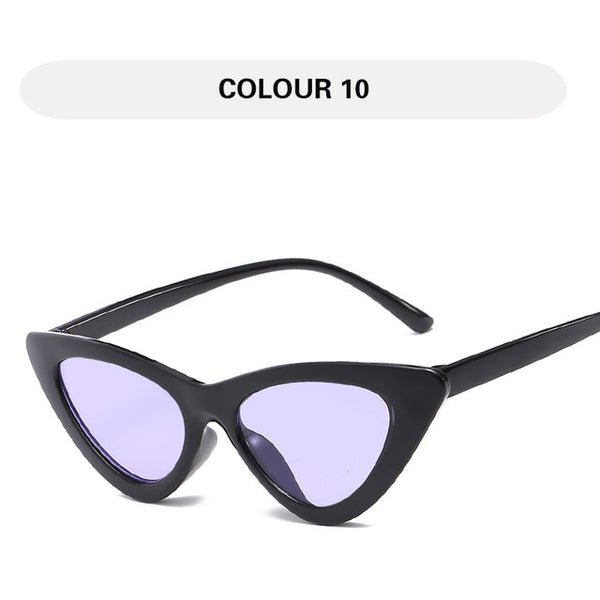 LONSY  Fashion Cat Eye Sunglasses Women   Vintage Shades Eyewear Gafas