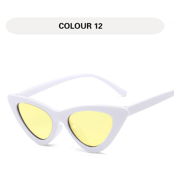 LONSY  Fashion Cat Eye Sunglasses Women   Vintage Shades Eyewear Gafas