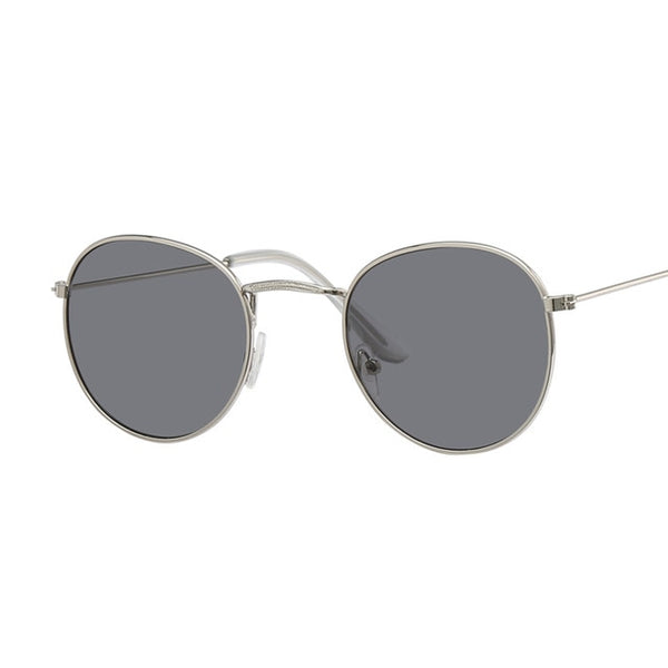 Vintage Oval Sunglasses Women Retro Clear