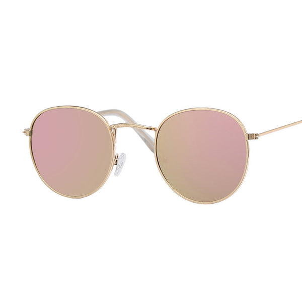 Vintage Oval Sunglasses Women Retro Clear