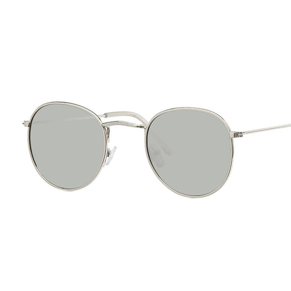 Vintage Oval Sunglasses Women Retro Clear