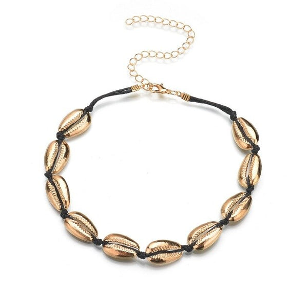 Jisensp Handmade Natural Seashell Hand Knit Bracelet Shell Bracelets for Women Accessories Beaded Strand Bracelet Dropshipping