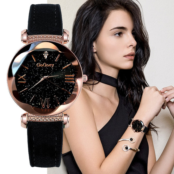 Gogoey Women's Watches  Luxury  Starry Sky