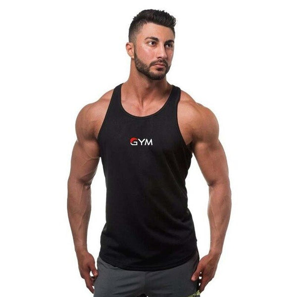 Summer gyms Mens tank top men Cotton Sleeveless shirt