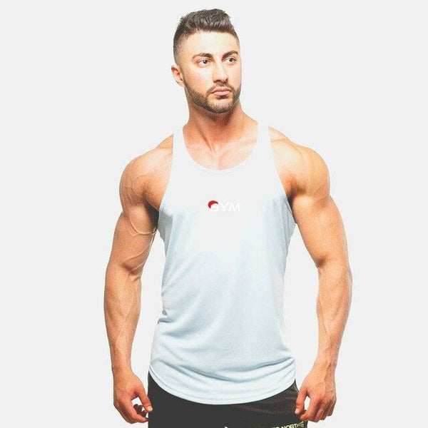 Summer gyms Mens tank top men Cotton Sleeveless shirt