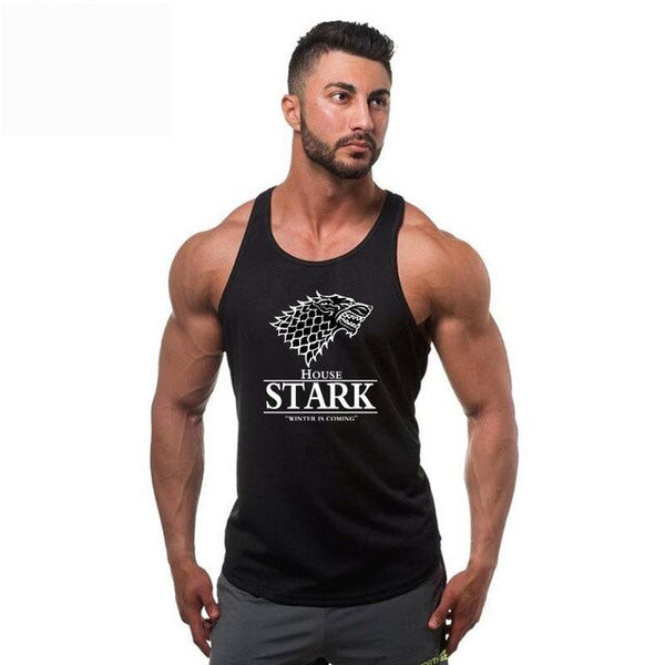 Summer gyms Mens tank top men Cotton Sleeveless shirt