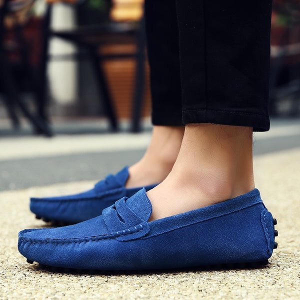 Men Casual Shoes Fashion  Leather Men Loafers Moccasins Slip On Men's