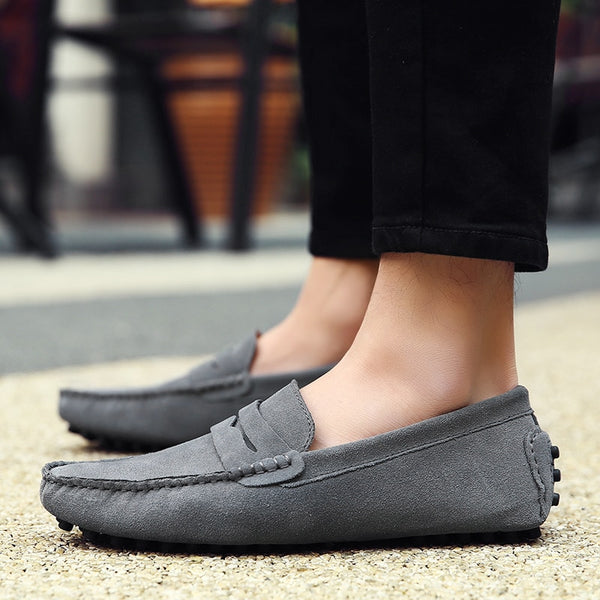 Men Casual Shoes Fashion  Leather Men Loafers Moccasins Slip On Men's