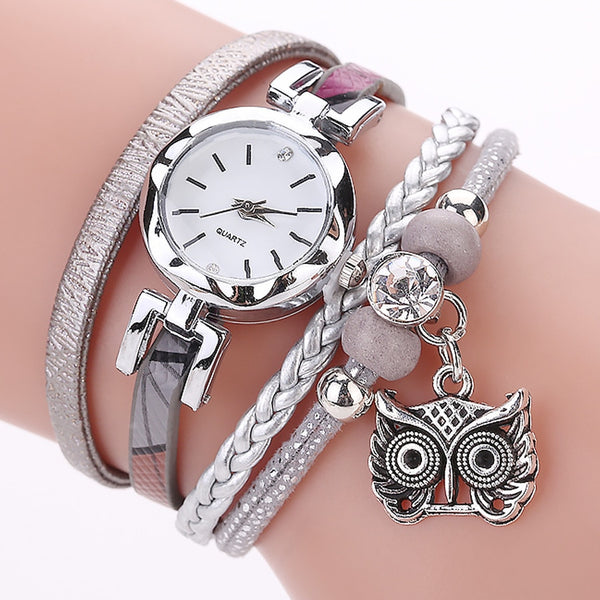 Women Girls Watch Braceket Quartz 2 In 1