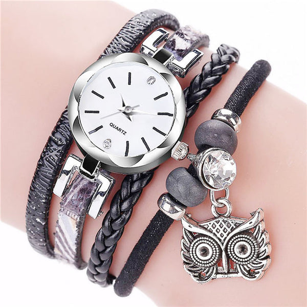 Women Girls Watch Braceket Quartz 2 In 1