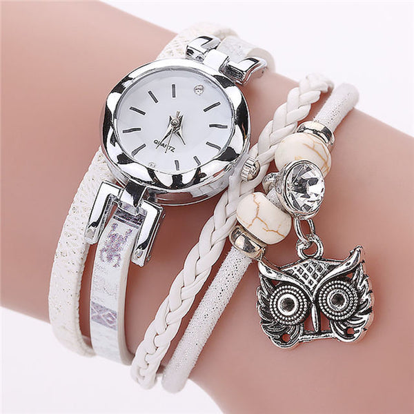 Women Girls Watch Braceket Quartz 2 In 1