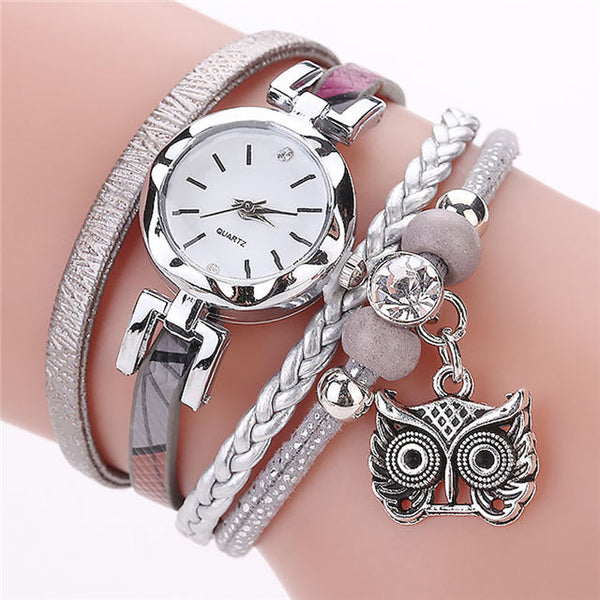 Women Girls Watch Braceket Quartz 2 In 1