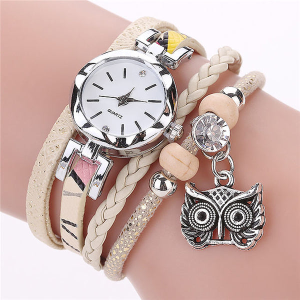 Women Girls Watch Braceket Quartz 2 In 1